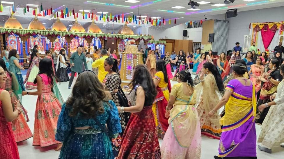 Navratri Nine-Day Festival Celebrations in Oldham — Manchester news photo (BBC Manchester)